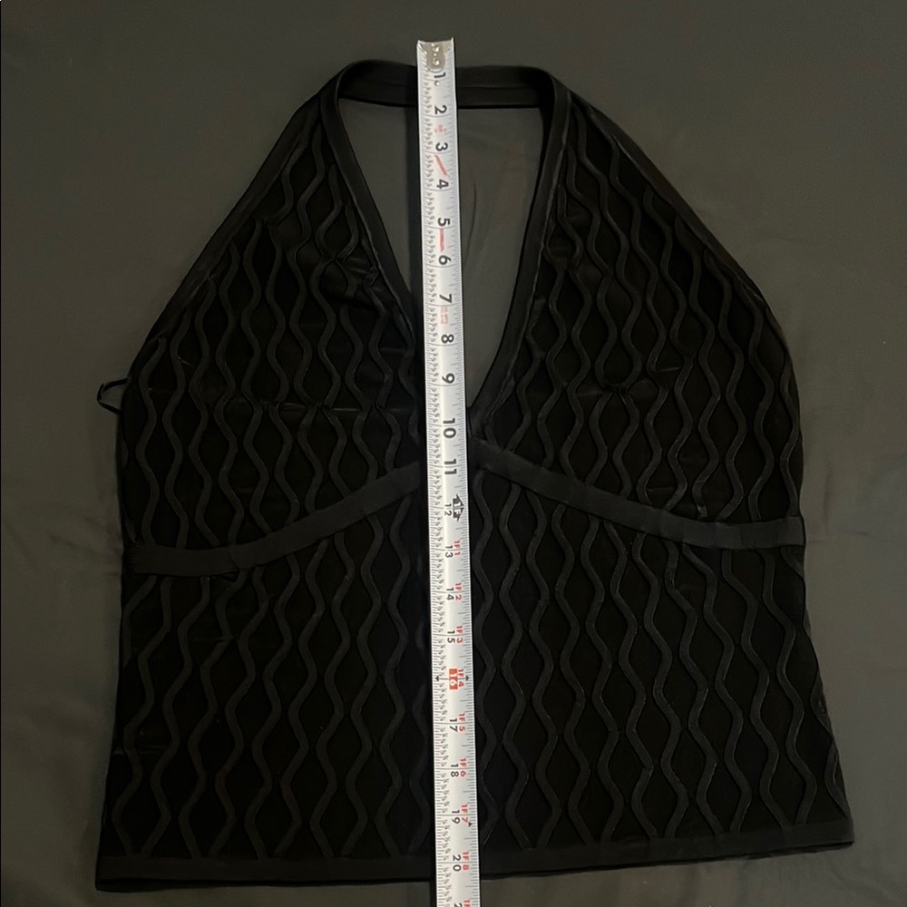 Elegant Black Halter Top - Picture 7 of 8